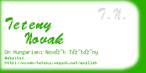teteny novak business card